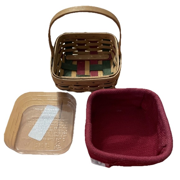 Longaberger Basket 2003 Holiday Helper Signed Paprika Liner Protecter Christmas - Picture 4 of 8